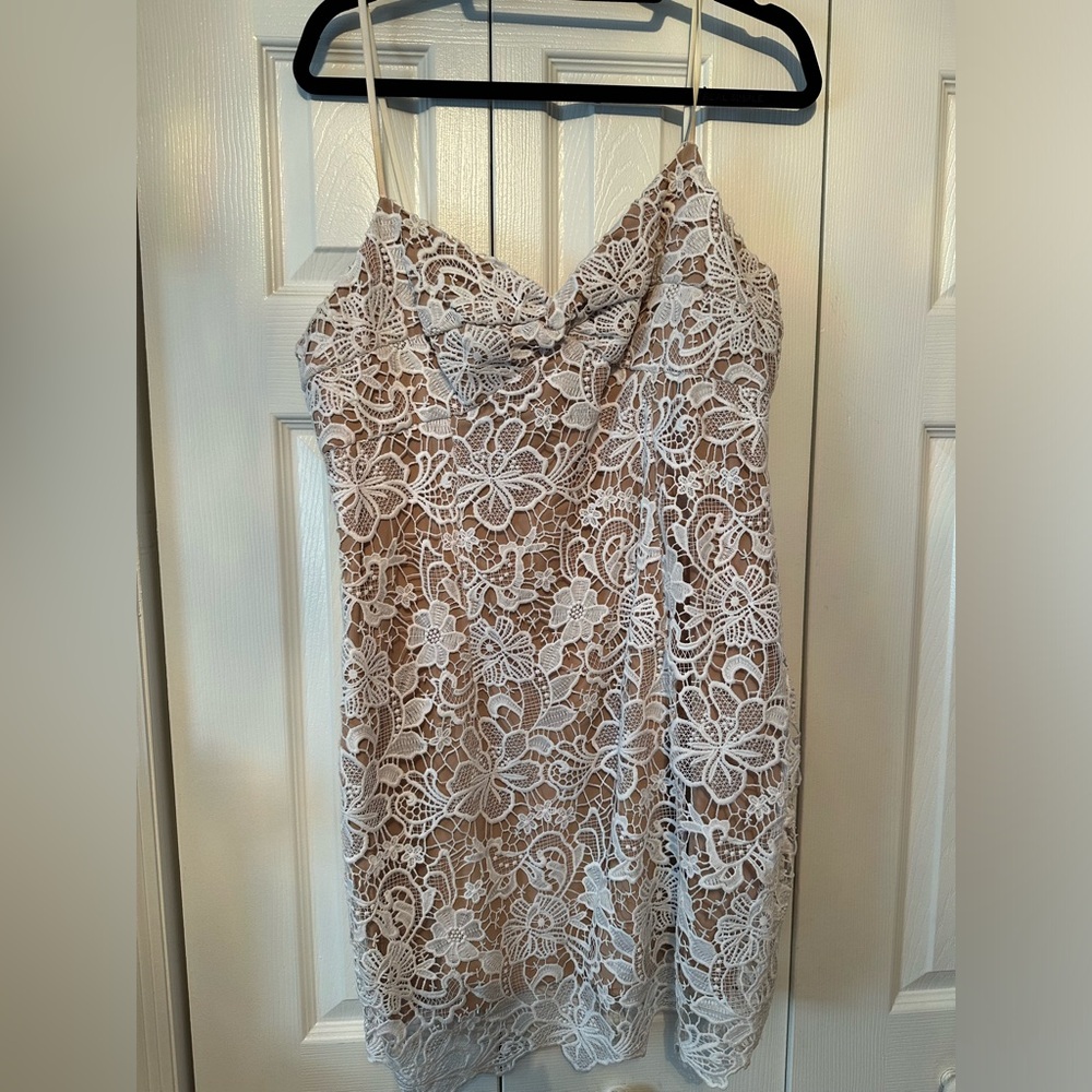 Guess. White Lace Dress